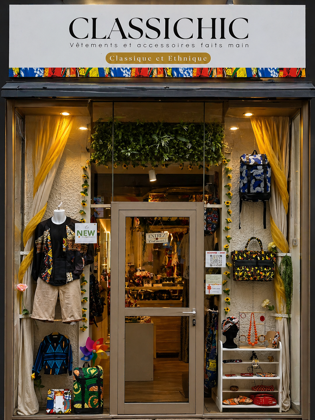 Devanture de la boutique CLASSICHIC a Lyon